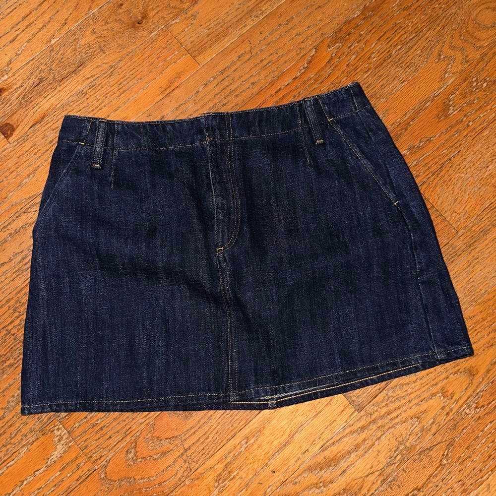 J. Crew Dark Blue Denim Mini Skirt size 30